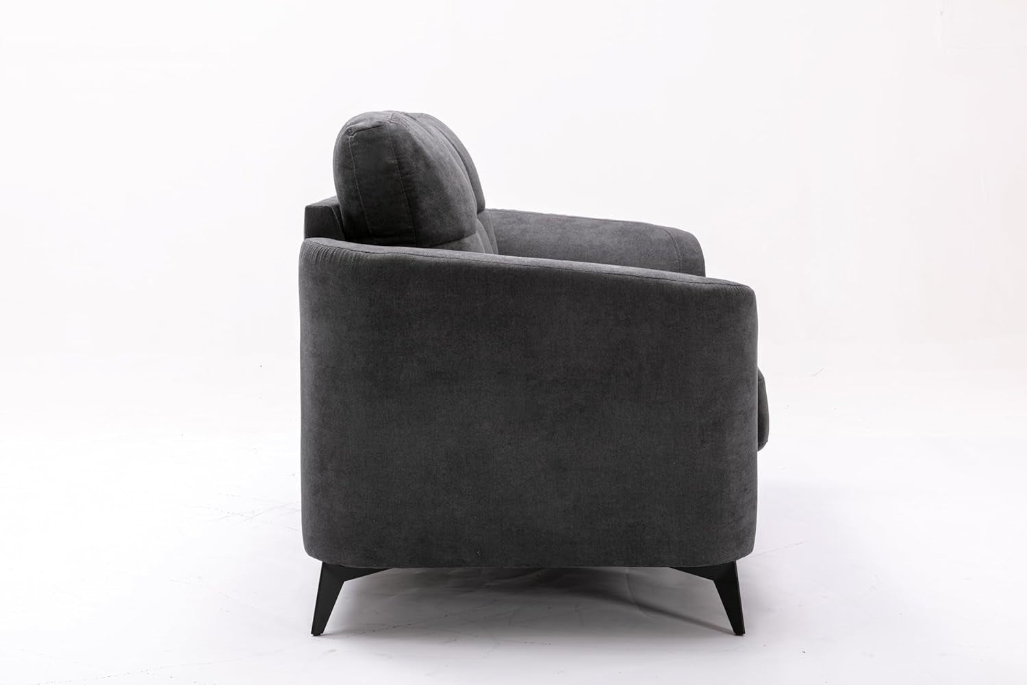 Callie Gray Velvet Sofa Loveseat Living Room Set 79 Inch Sofa 60 Inch Loveseat