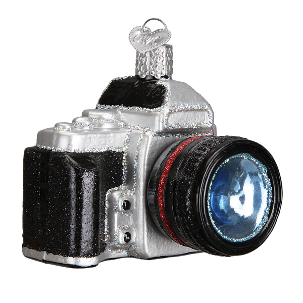 Camera Glass Ornament