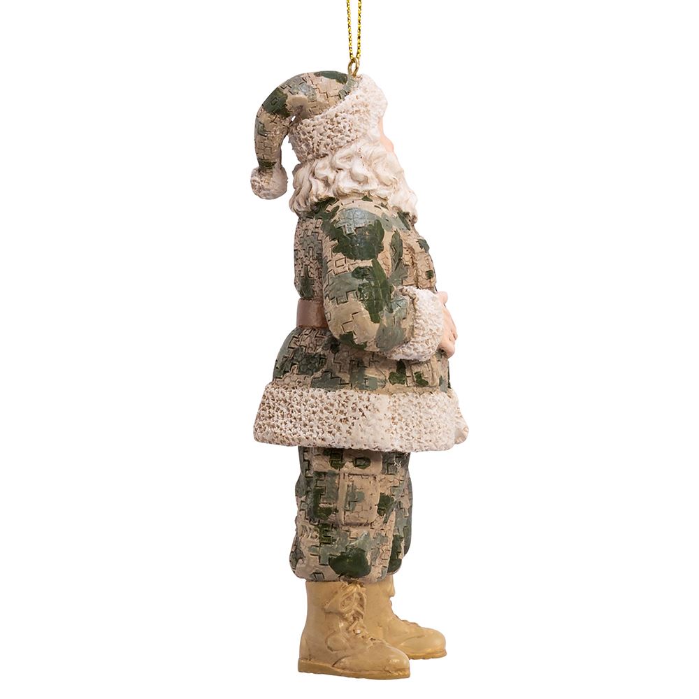 Camouflage Military Santa Ornament