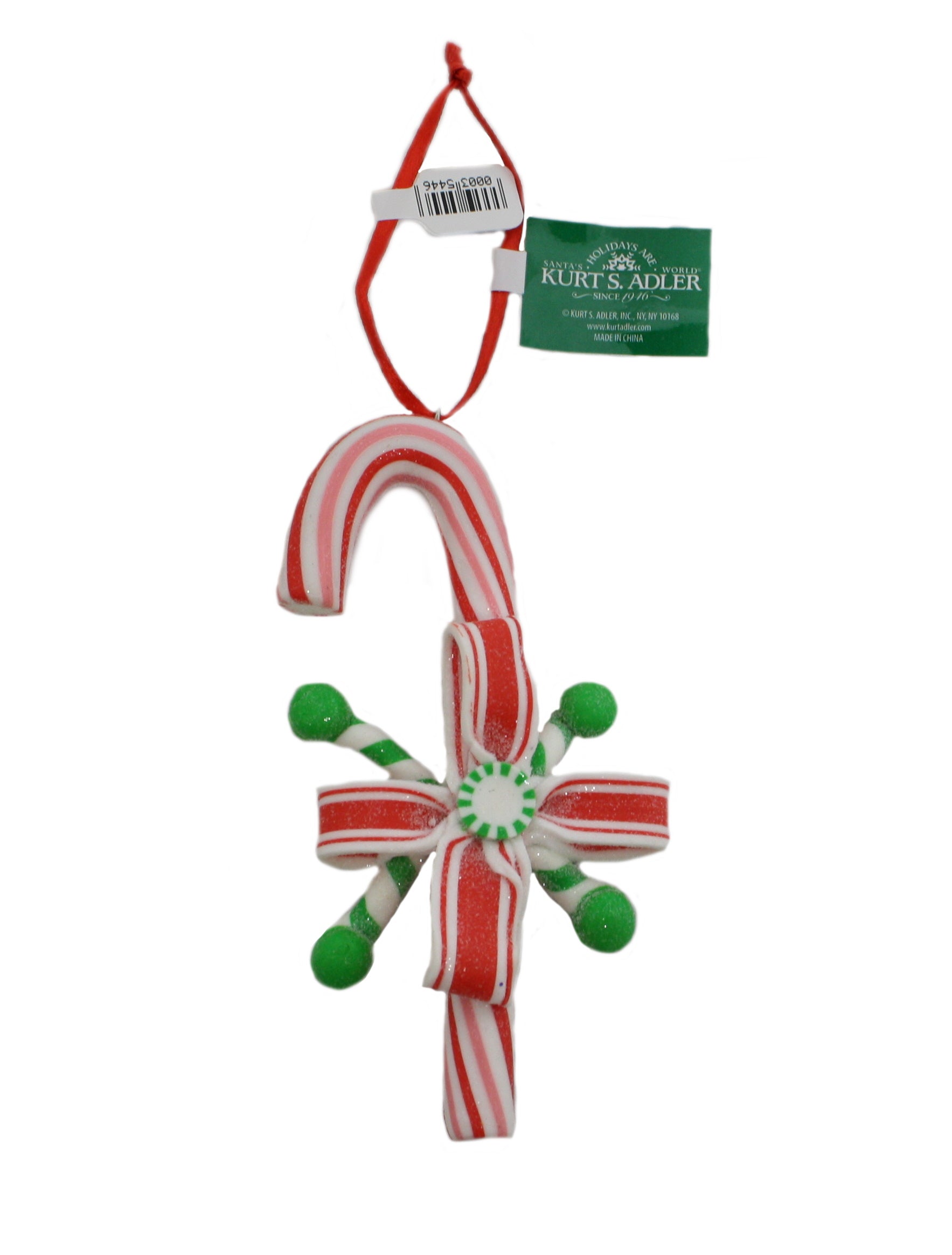 Candycane Treats Hanging Ornament - Red Candy Cane