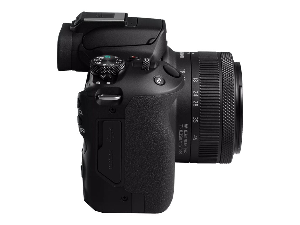 Canon EOS R50 - Digital camera - mirrorless - 24.2 MP - Full Frame - 4K / 30 fps - 2.5x optical zoom RF-S 18-45mm F4.5-6.3 IS 5811C012