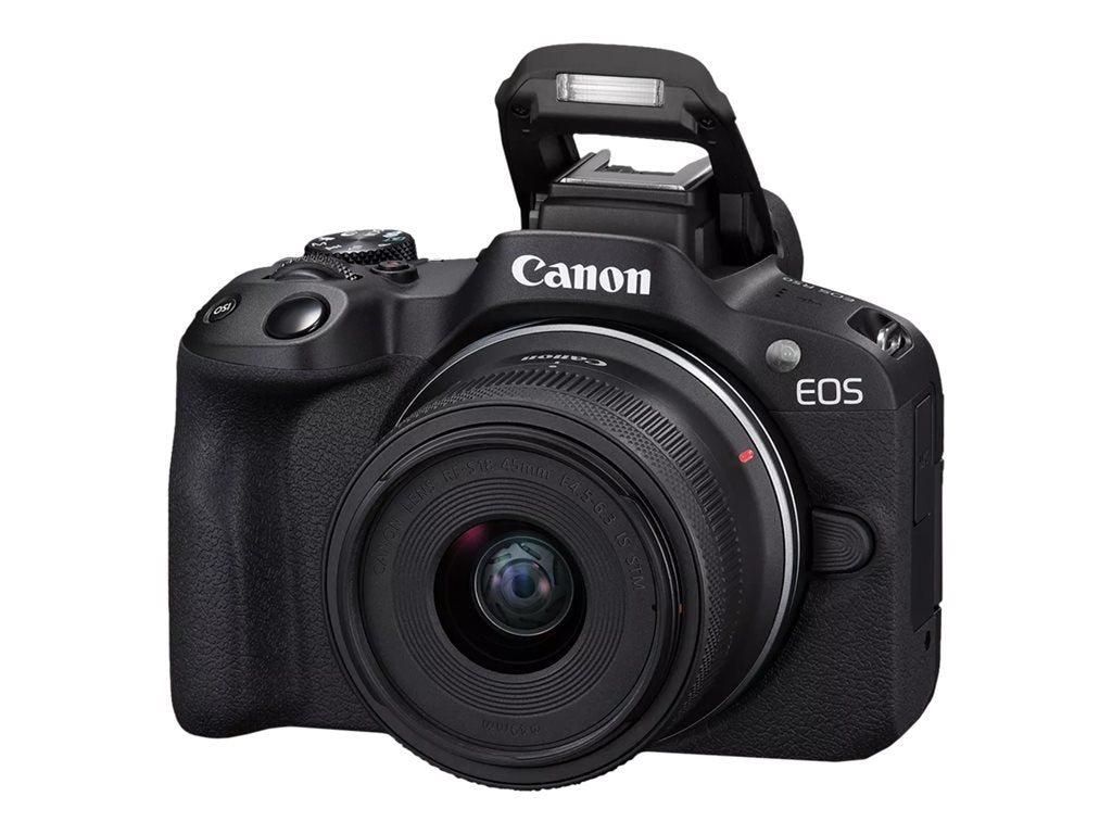 Canon EOS R50 - Digital camera - mirrorless - 24.2 MP - Full Frame - 4K / 30 fps - 2.5x optical zoom RF-S 18-45mm F4.5-6.3 IS 5811C012