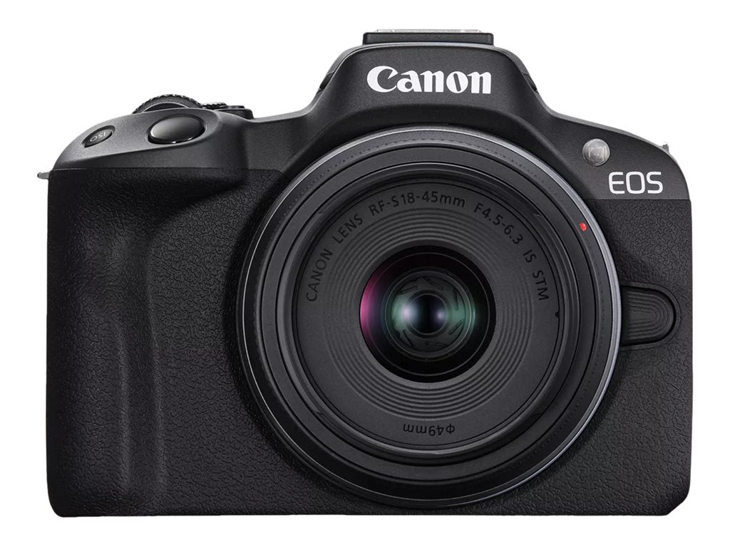 Canon EOS R50 - Digital camera - mirrorless - 24.2 MP - Full Frame - 4K / 30 fps - 2.5x optical zoom RF-S 18-45mm F4.5-6.3 IS 5811C012