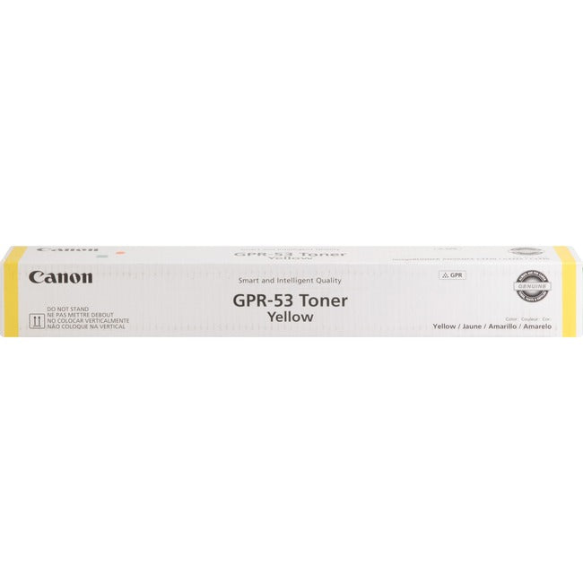 Canon GPR-53 Original Laser Toner Cartridge - Yellow - 1 Each GPR53Y