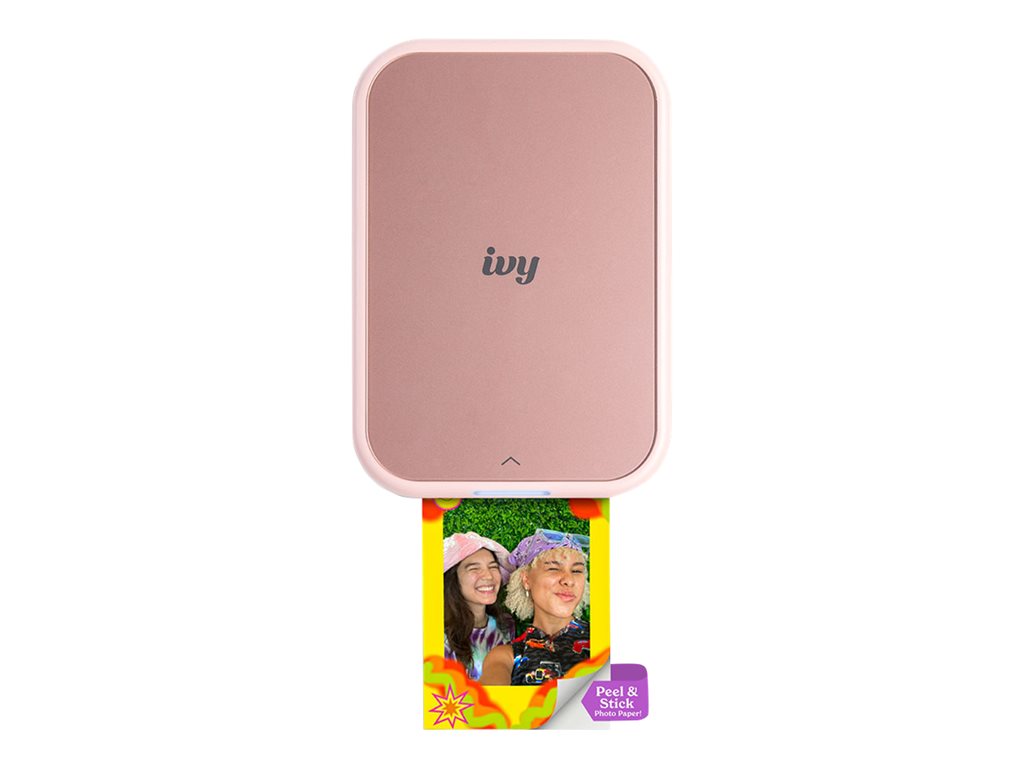 Canon IVY 2 - Printer - color - zink - up to 0.8 min/page (color) - capacity: 10 sheets - Bluetooth 5.0 - blush pink 5452C017