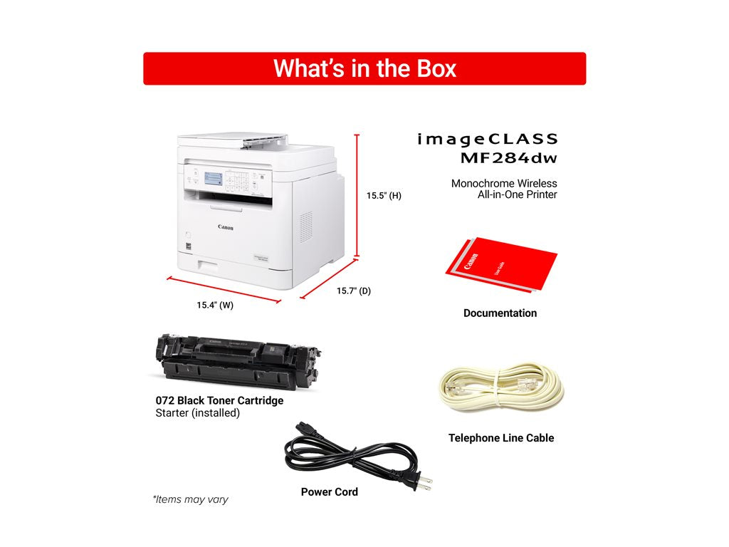 Canon ImageCLASS MF284dw - Multifunction printer - B/W - laser - Legal (8.5 in x 14 in) (original) - A4/Letter (media) - up to 6354C019