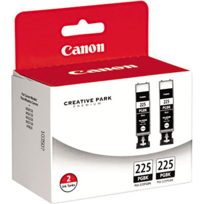 Canon PGI-225 Inkjet Ink Cartridge - Twin-pack - Pigment Black - 2 / Pack 4530B007