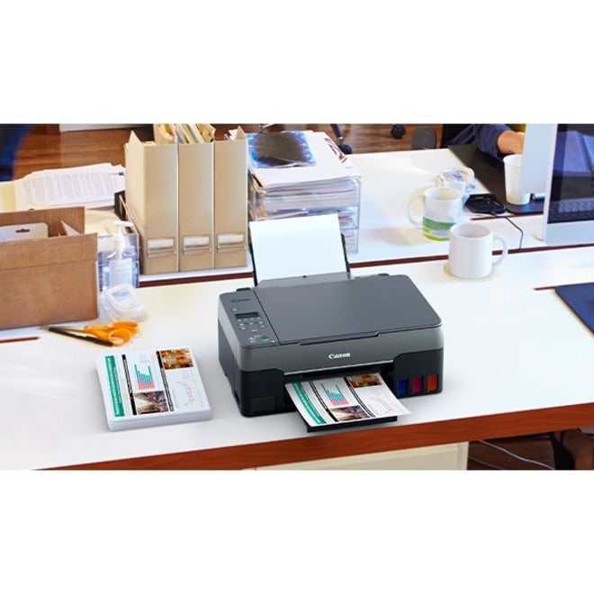 Canon PIXMA G3260 Wireless Inkjet Multifunction Printer-Color-Copier/Scanner-4800x1200 Print-100 sheets Input-Color Scanner-600 Optical Scan-Wireless LAN-Apple AirPrint-Mopria-Canon PRINT Application-Canon Print Service Plug-in-PIXMA Cloud Link 4468C002