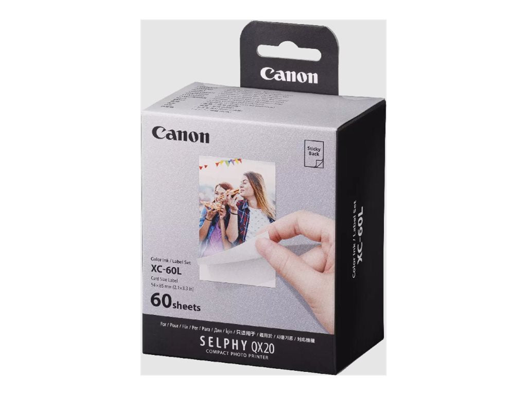 Canon SELPHY XC-60L Bulk Set - Color (cyan, magenta, yellow) - original - print ribbon cassette and paper kit 6756C001