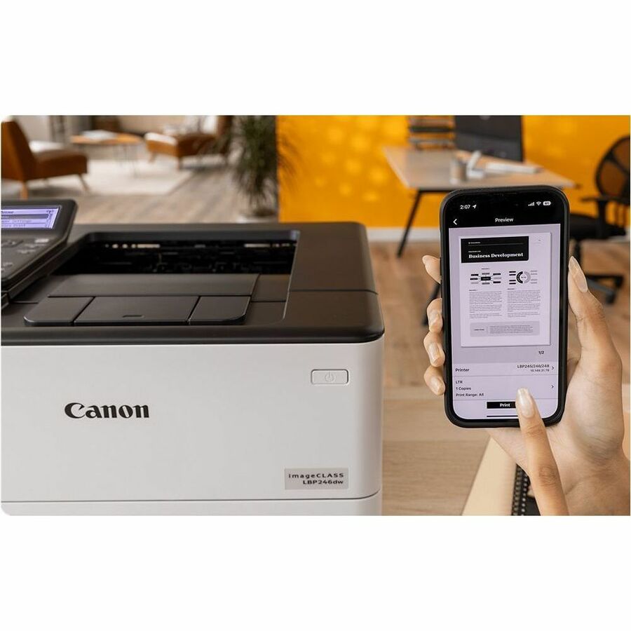Canon imageCLASS LBP LBP246dw Desktop Wireless Laser Printer - Monochrome - 42 ppm Mono -
