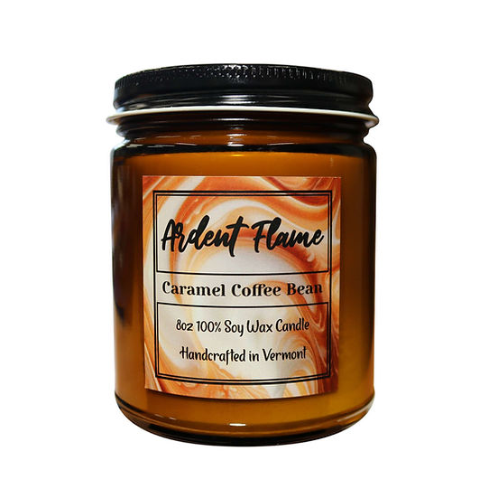 Caramel Coffee Bean Jar Candle