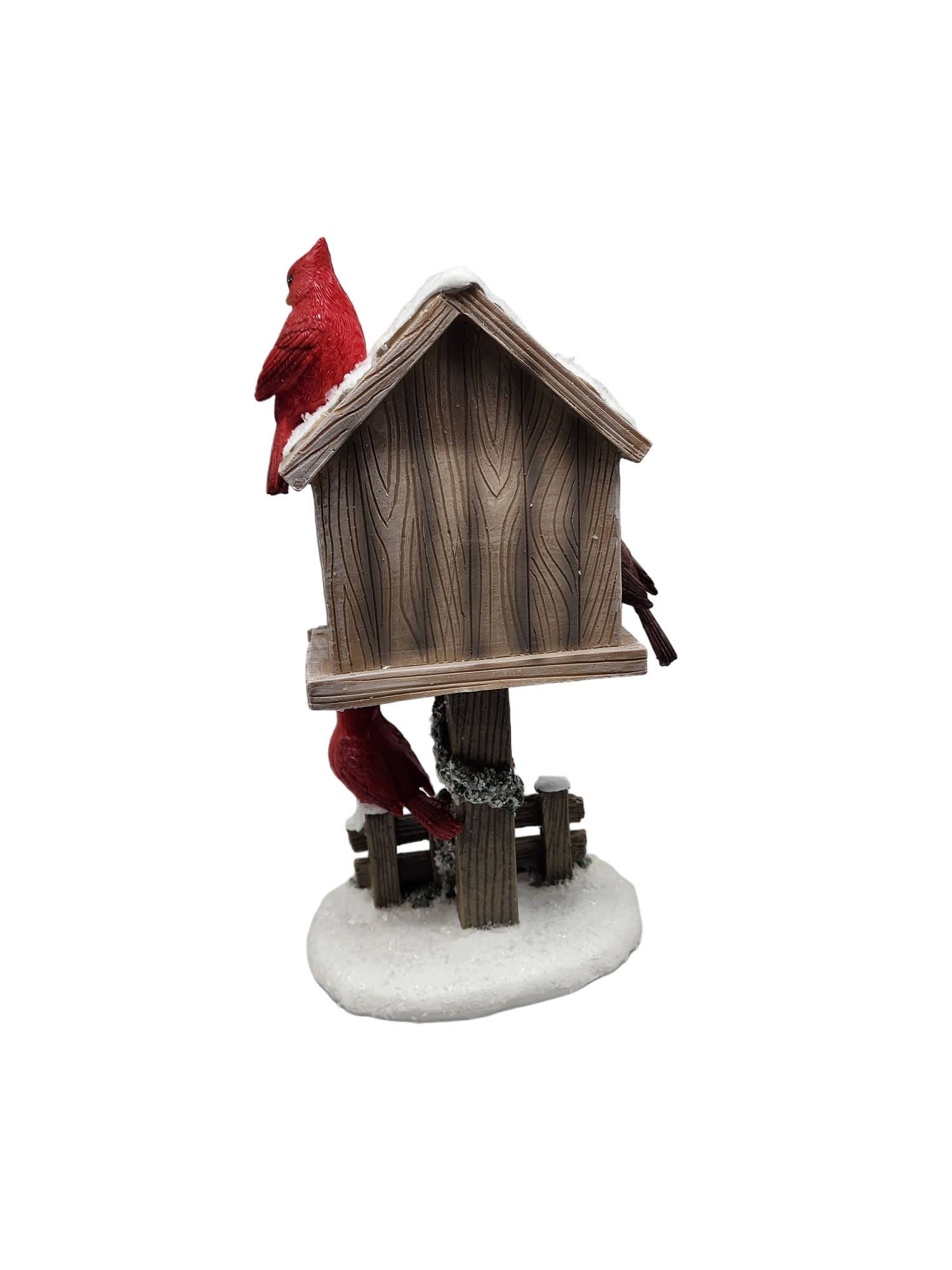 Cardinal Birdhouse Countdown Calendar - 11 Inch