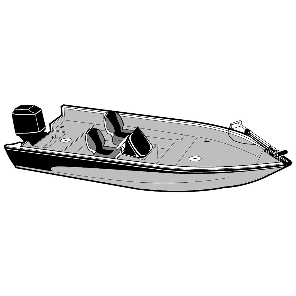 Carver Performance Poly-Guard Styled-to-Fit Boat Cover f/15.5&#39; V-Hull Side Console