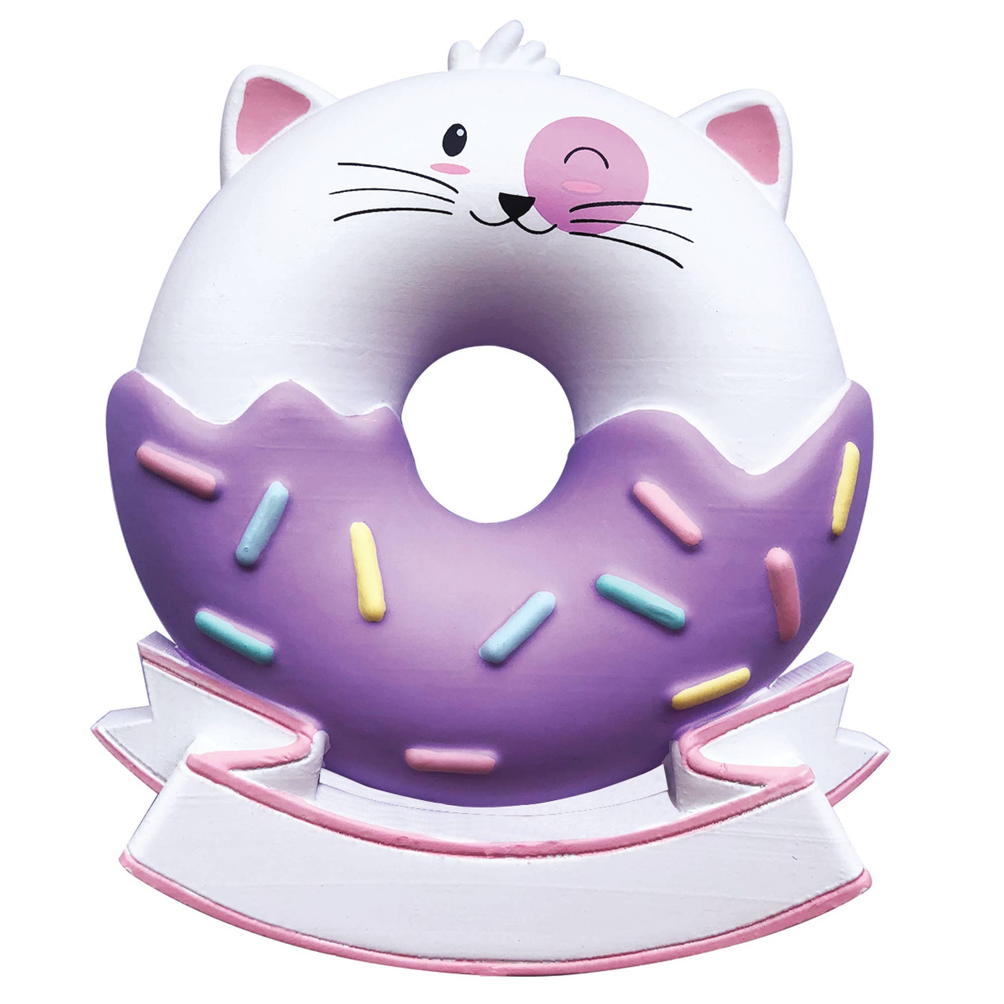 Cat Donut Christmas Ornament