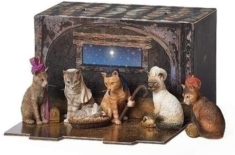 Cat Nativity - 6 Piece Set