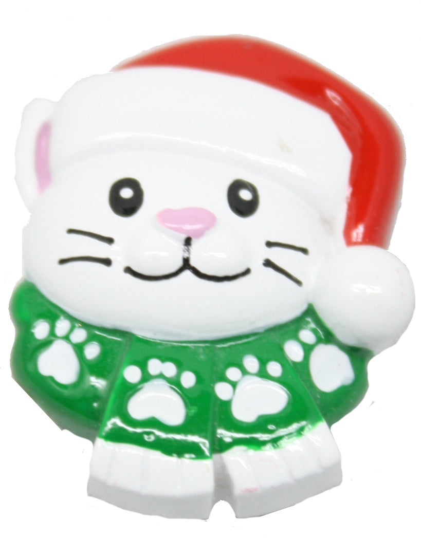 Cat with Scarf Stick On