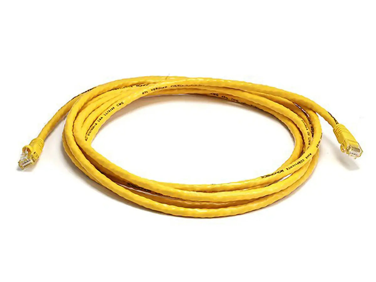 Cat5E 24Awg Utp Ethernet Network Patch Cable, 10Ft Yellow