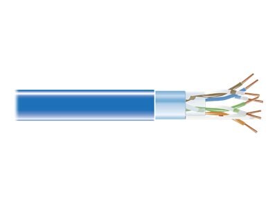 Cat5E 350-Mhz Solid Ethernet Bulk Cable - Shielded (F/Utp), Cmp Plenum, Taa, Blu