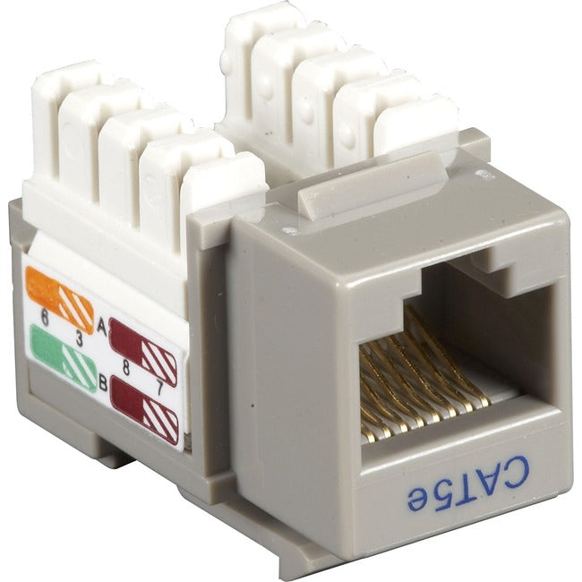 Cat5E Keystone Jack - Unshielded, Rj45, Gray