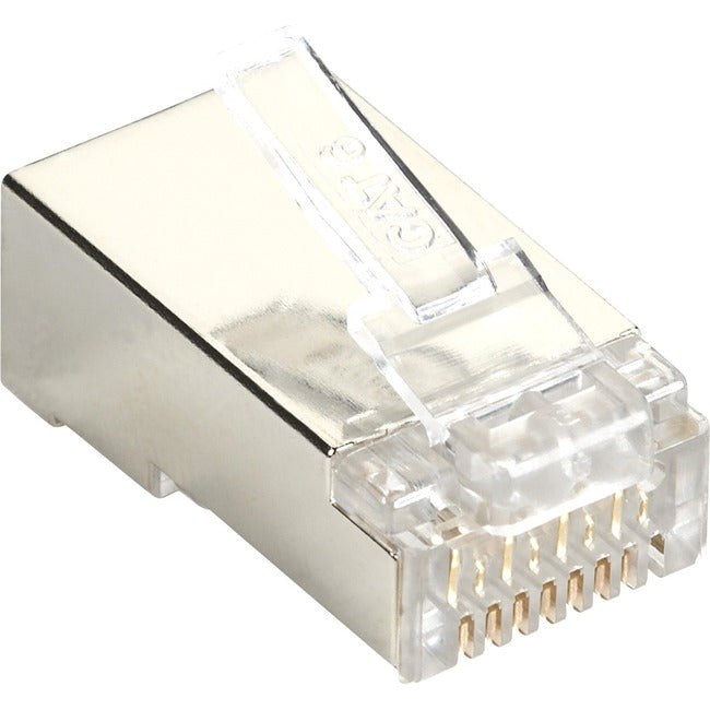 Cat5E Modular Plug For Round Solid/Stranded Cable - Shielded - 100-Pack, Gsa, Ta
