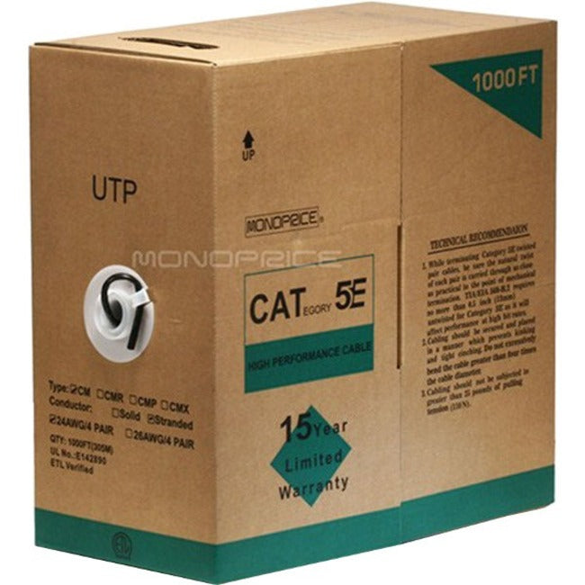 Cat5E Utp Stranded (Cm)1000Ft - Black