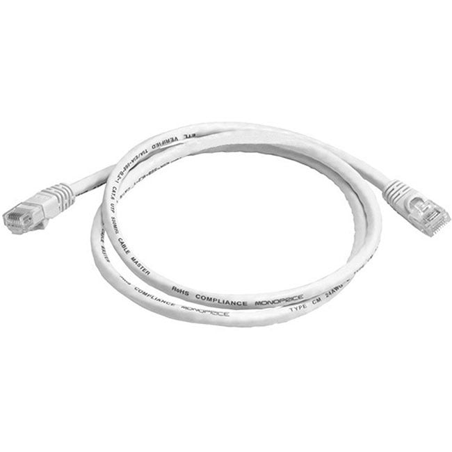 Cat6 24Awg Utp Ethernet Network Patch Cable, 3Ft White