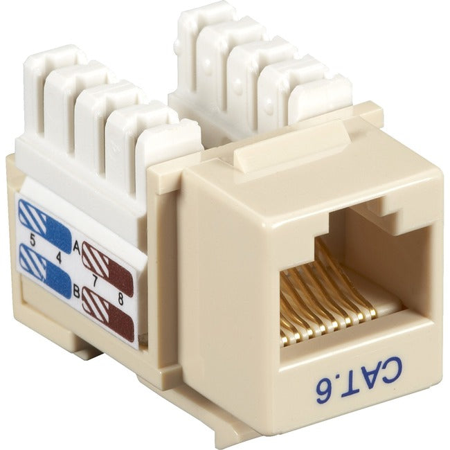 Cat6 Keystone Jack - Unshielded, Rj45, Ivory
