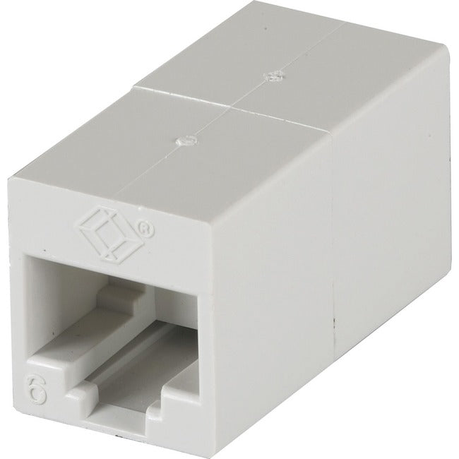 Cat6 Unshielded Straight-Pin Coupler - White, 10-Pack, Gsa, Taa