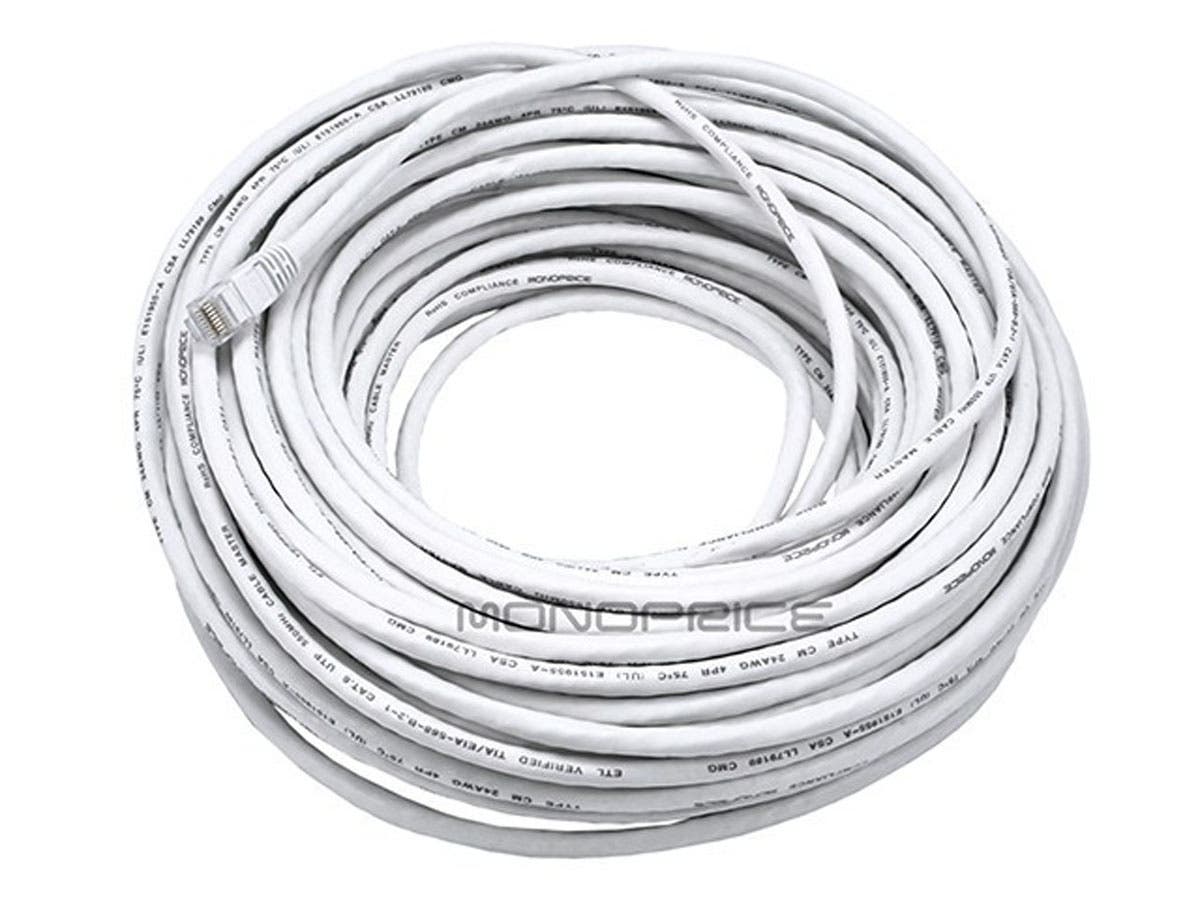 Cat6 Utp Patch Cable_ 100Ft White