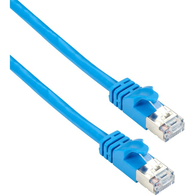 Cat6A 500-Mhz Slimline Molded Snagless Stranded Ethernet Patch Cable - Shielded Bbx-Cat6Apcs-003-Bl