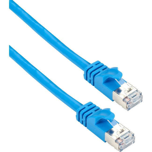 Cat6A 500-Mhz Slimline Molded Snagless Stranded Ethernet Patch Cable - Shielded Bbx-Cat6Apcs-014-Bl