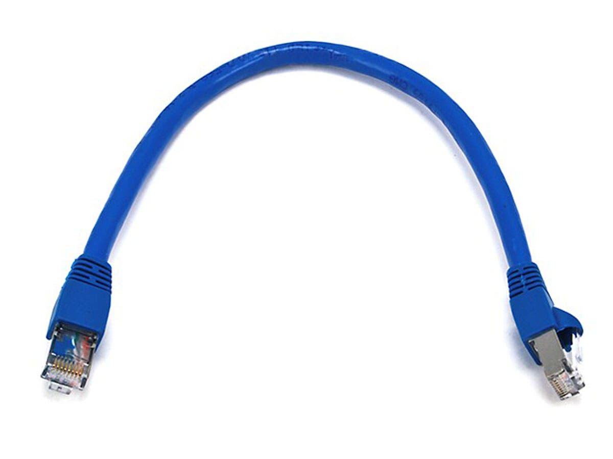 Cat6A Stp Ethernet Cable_ 1Ft Blue