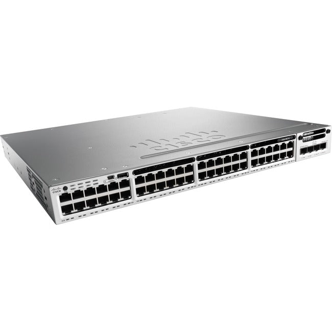 Catalyst 3850 48 UPOE Ports - Cisco WS-C3850-48U-E-RF Refurbished Stackable Switch | Tecisoft