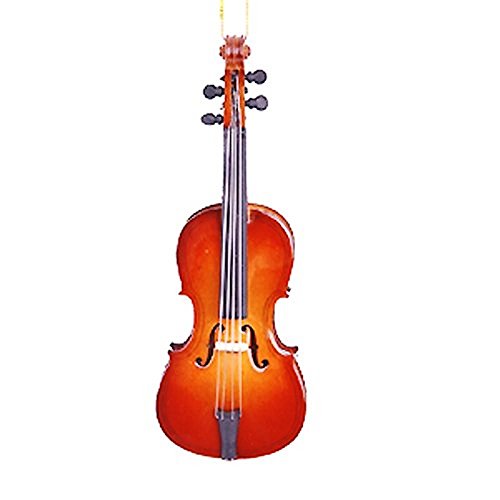 Cello Ornament - Brown - 5"