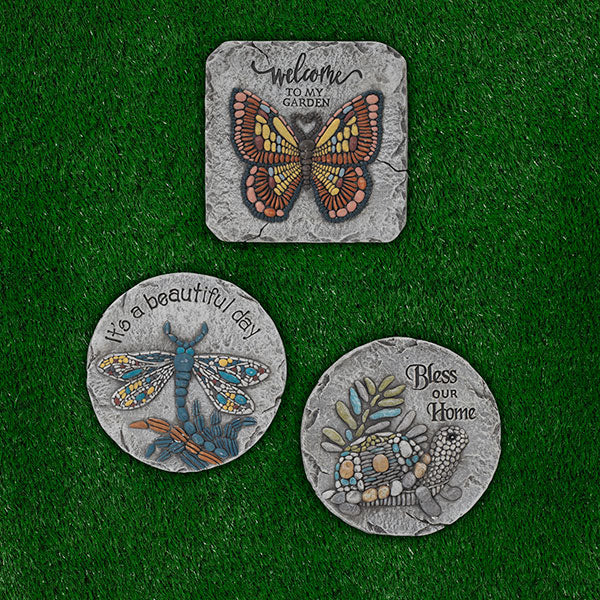 Cement Garden Friends Stepping Stone -