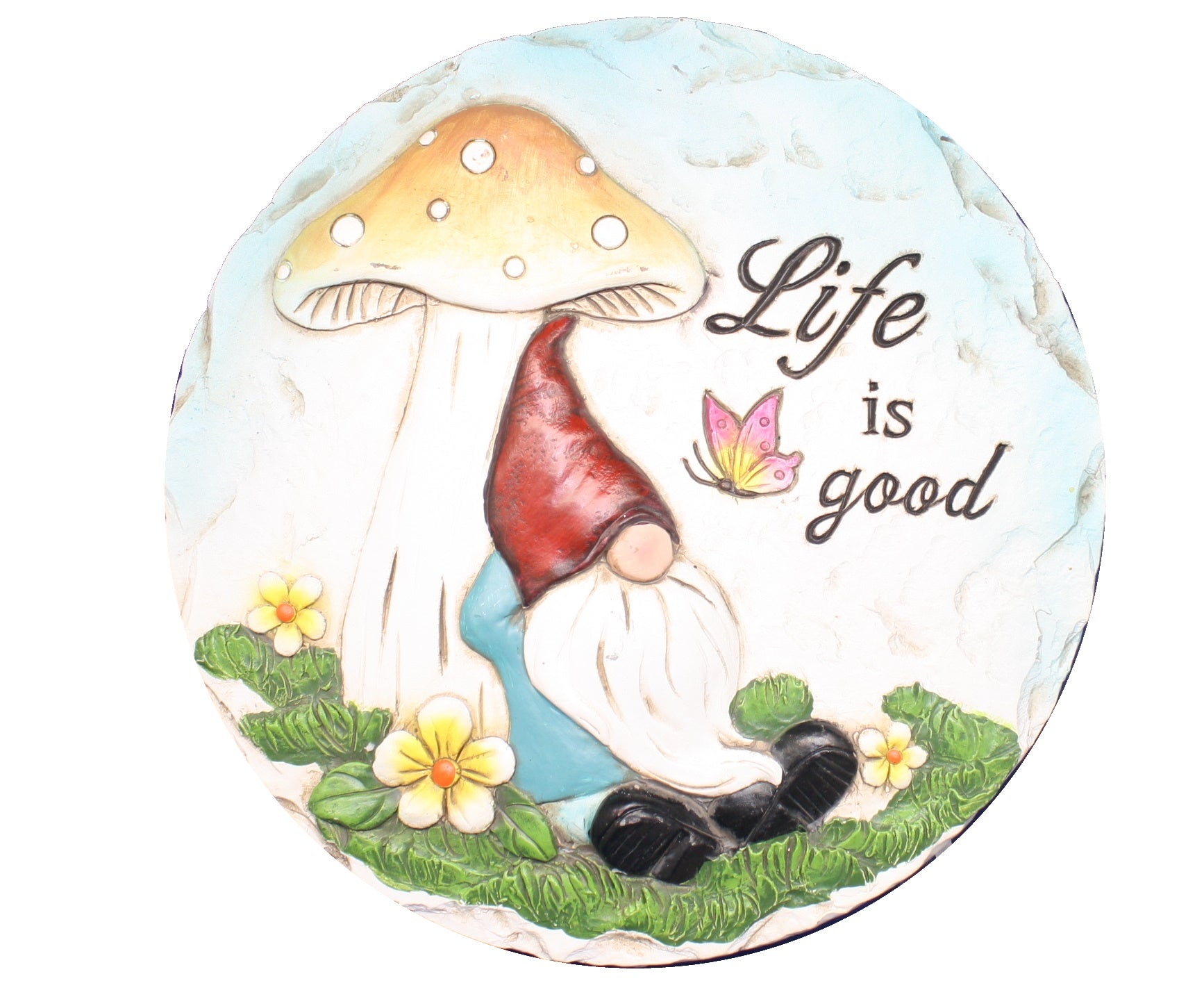 Cement Gnome Stepping Stone -