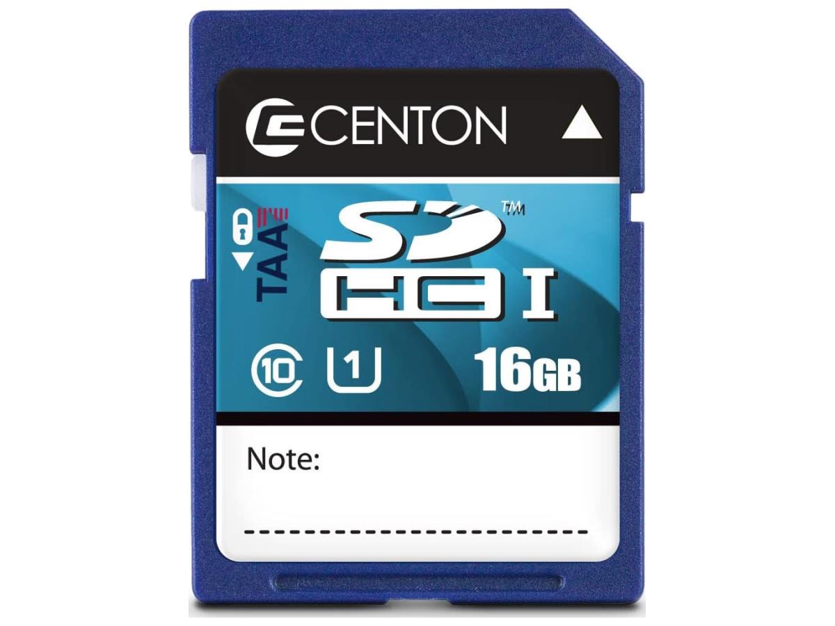 Centon 16GB TAA Compliant SDHC Card UHS-I for Professionals