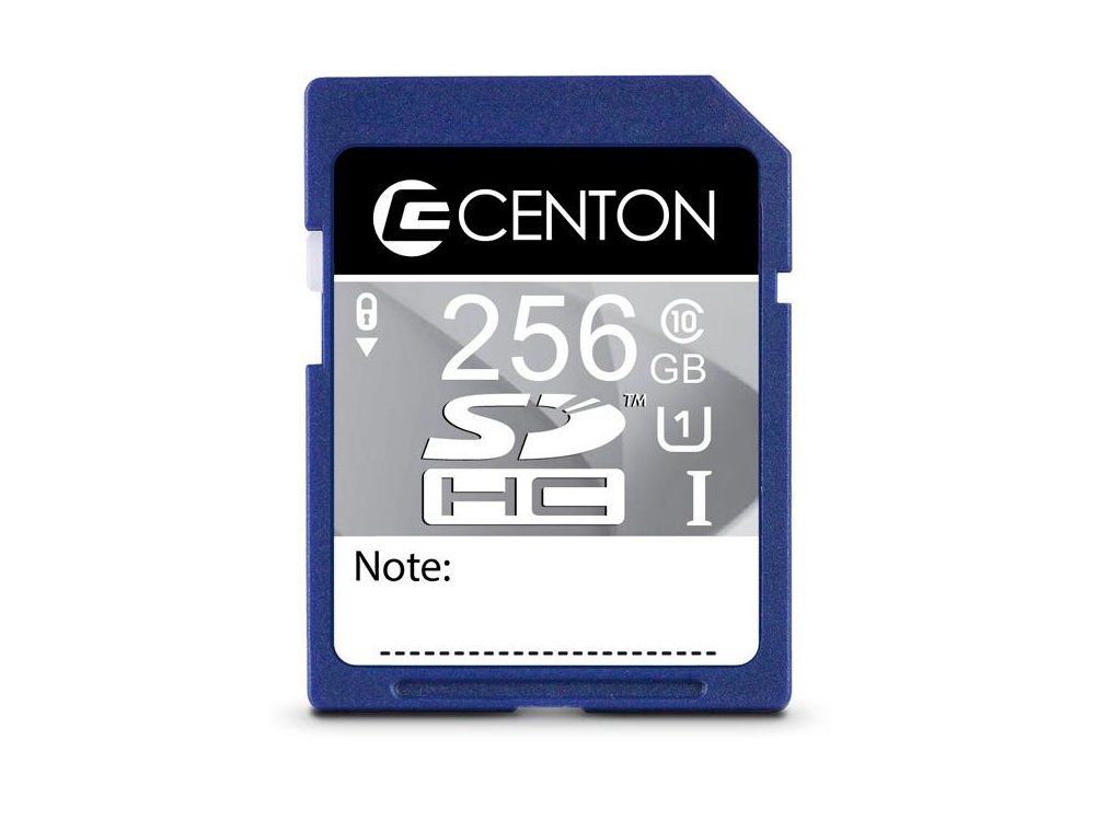 Centon 256GB SDXC UHS-I Class U1 Card Reliable Storage for Photographers