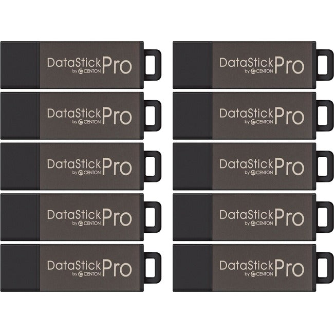 Centon 8GB DataStick Pro USB 2.0 Flash Drive - 10 Pack DSP8GB10PK