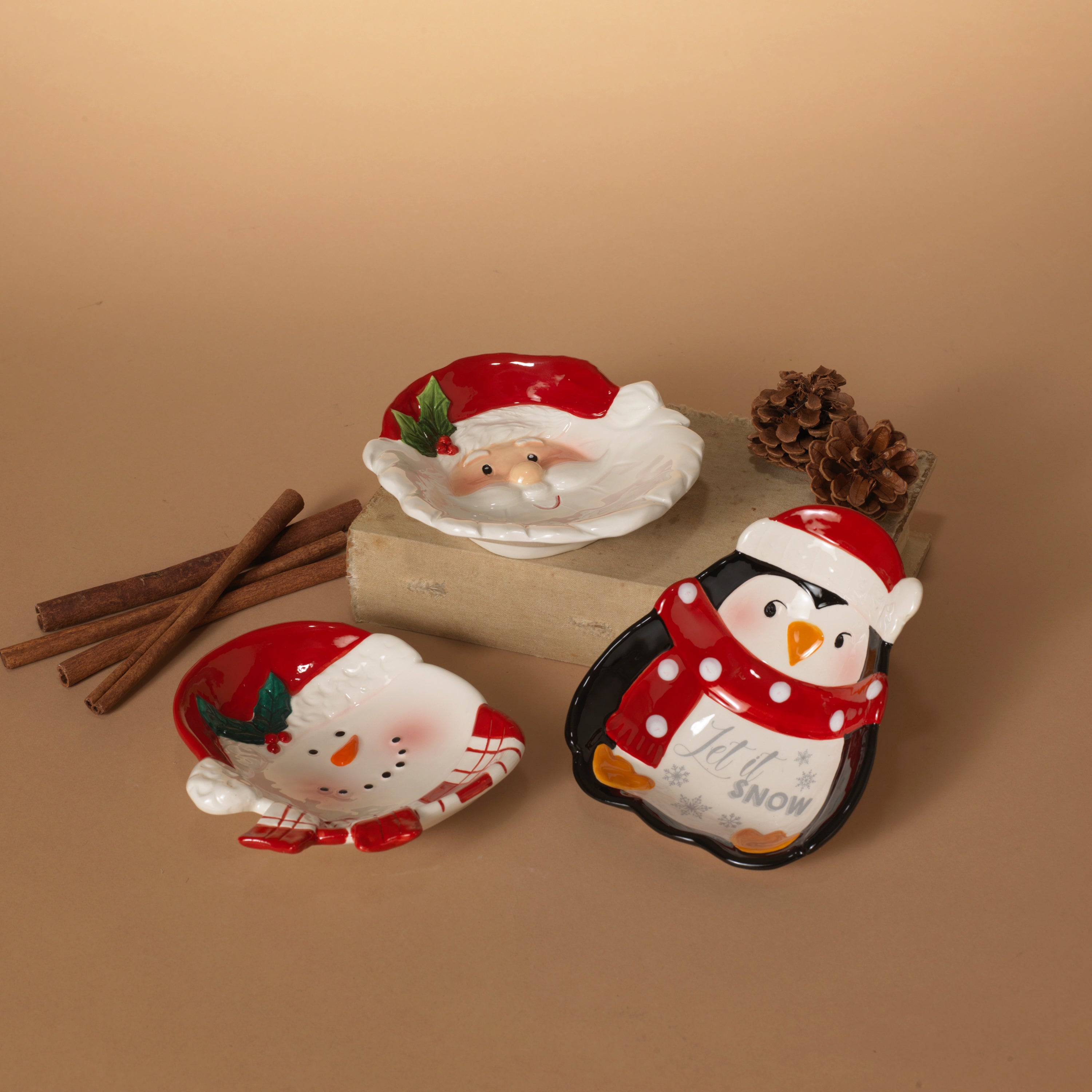 Ceramic Christmas Candy Plate -