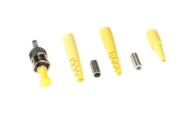 Ceramic Fiber Optic Connector - 126-Micron, Singlemode, Simplex, St, 3.0-Mm Boot