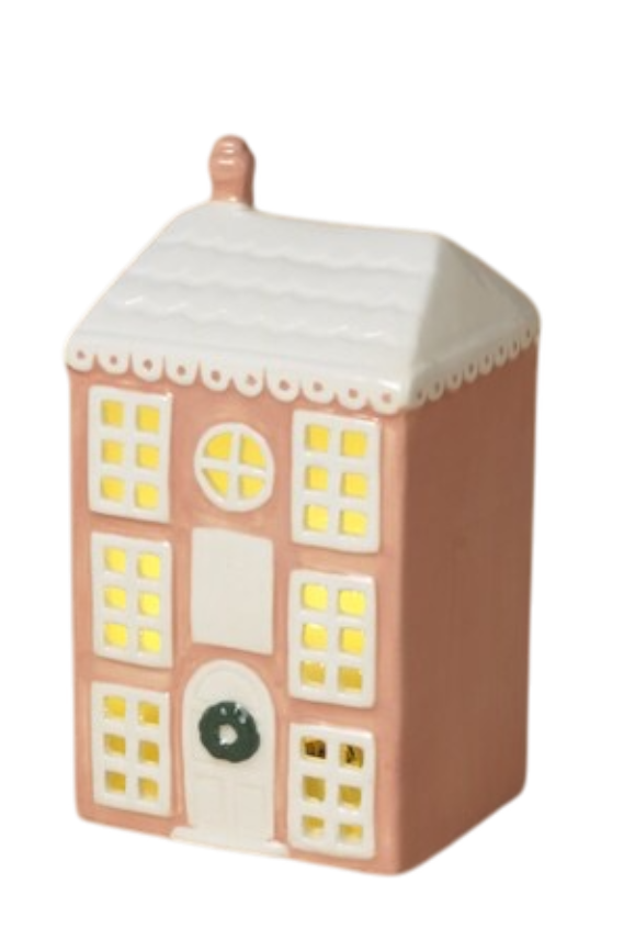 Ceramic Light-Up House -