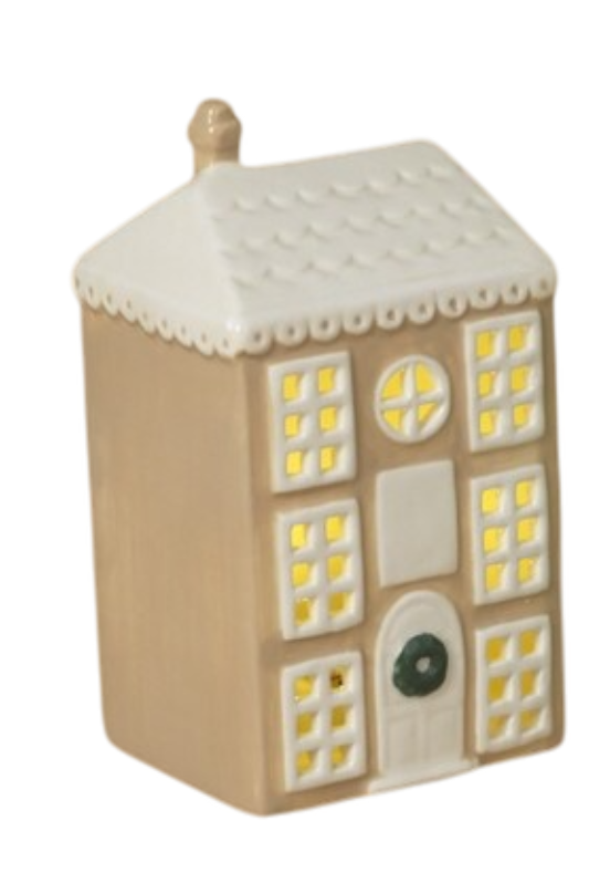 Ceramic Light-Up House -