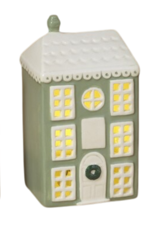 Ceramic Light-Up House -