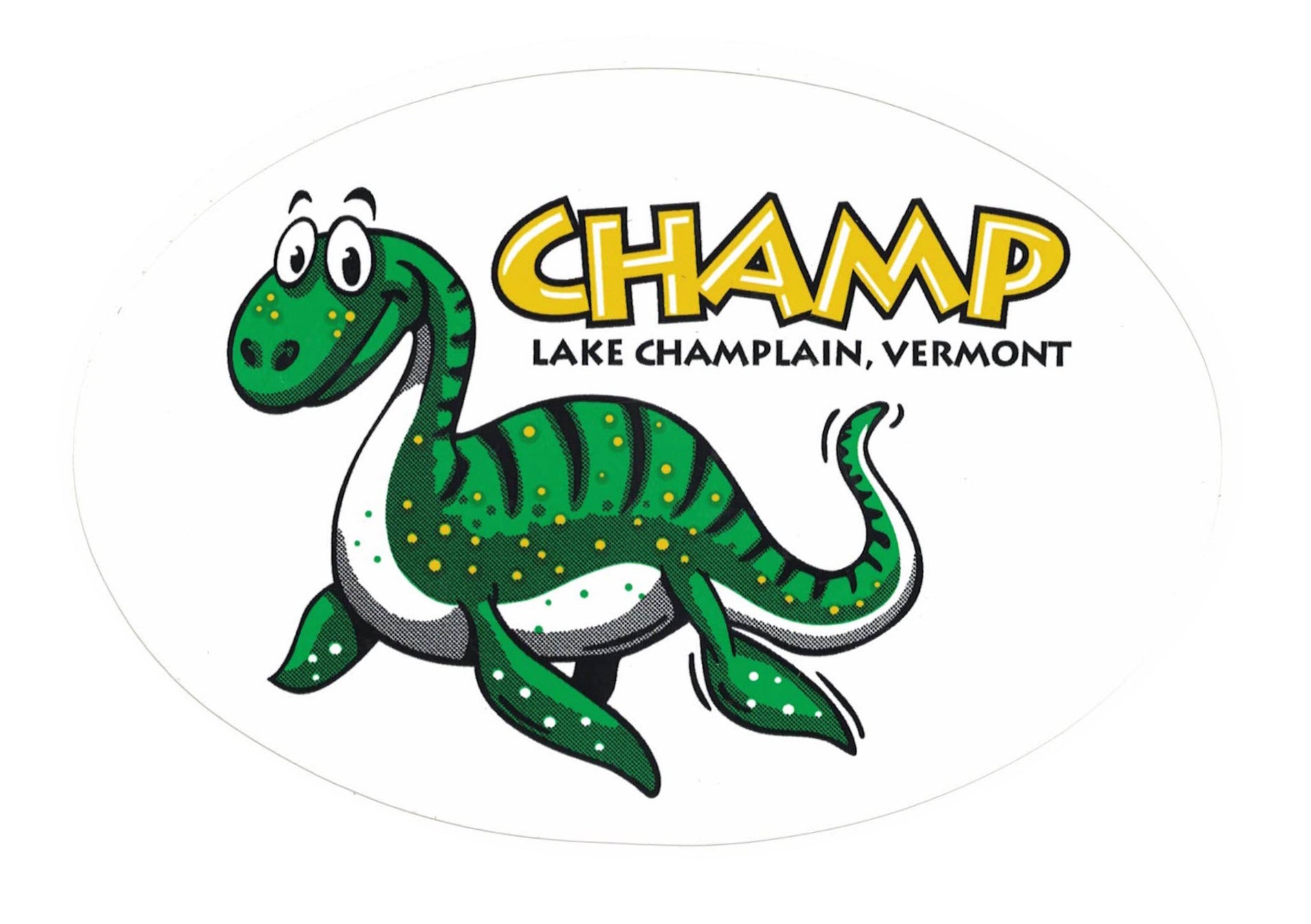 Champ the Lake Monster - Large Vermont Euro Decal