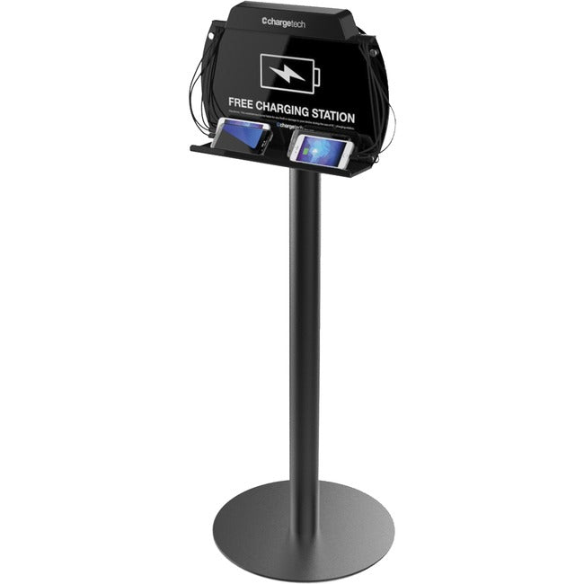 Chargetech Power Floor Stand Charging Station. Features 8 Braided Charging Cable