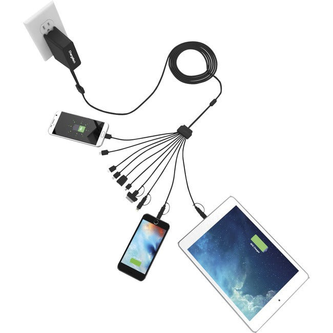 Chargetech Universal Charging Squid 10 -Features 10 Charging Cables: 3 Apple Lig