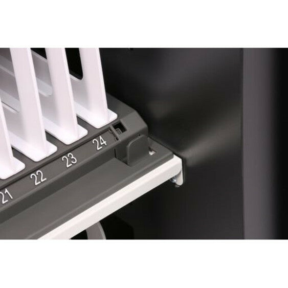 Charging Cart 36 Devices 3 Shelves - Topaz Device Storage Cart | Bretford CoreX TCOREX36-TZ