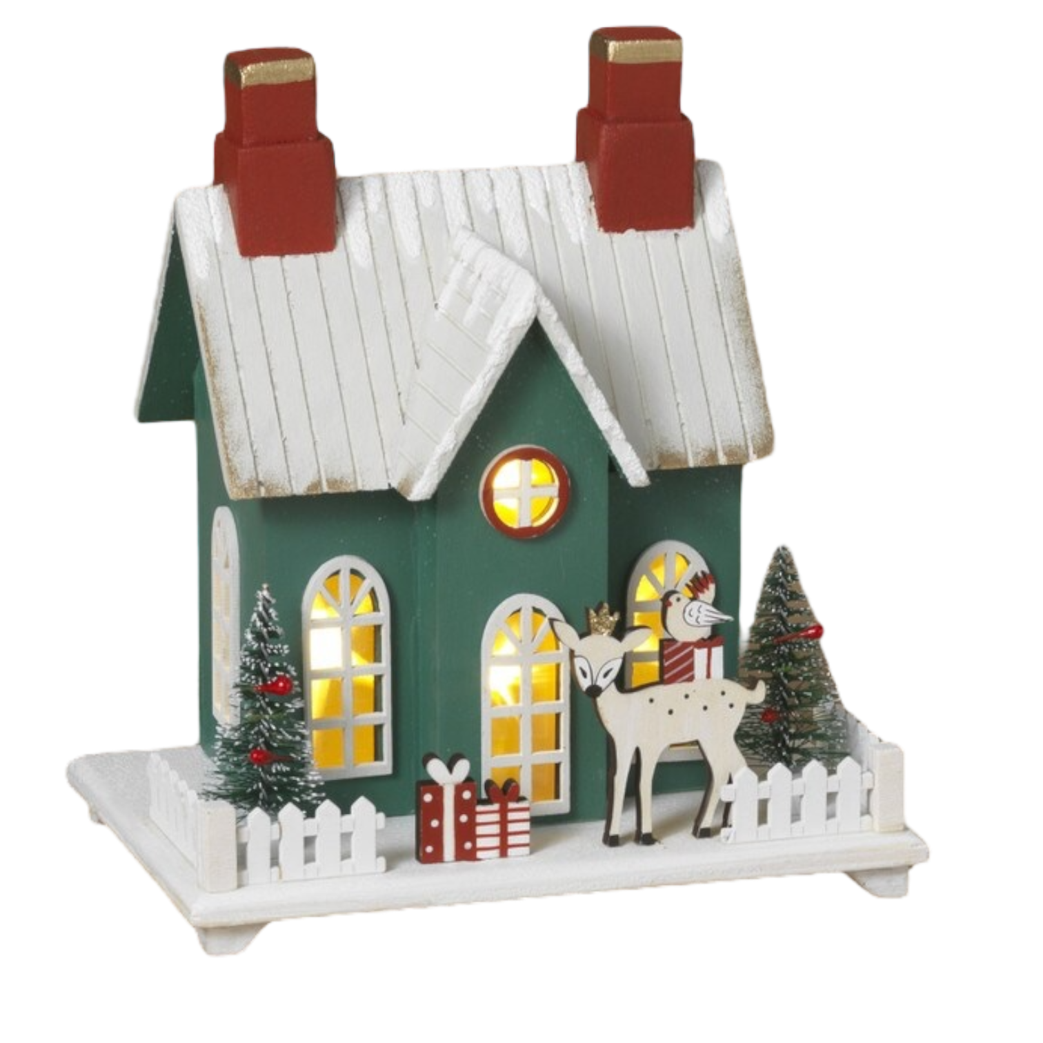 Charming Lighted Holiday House
