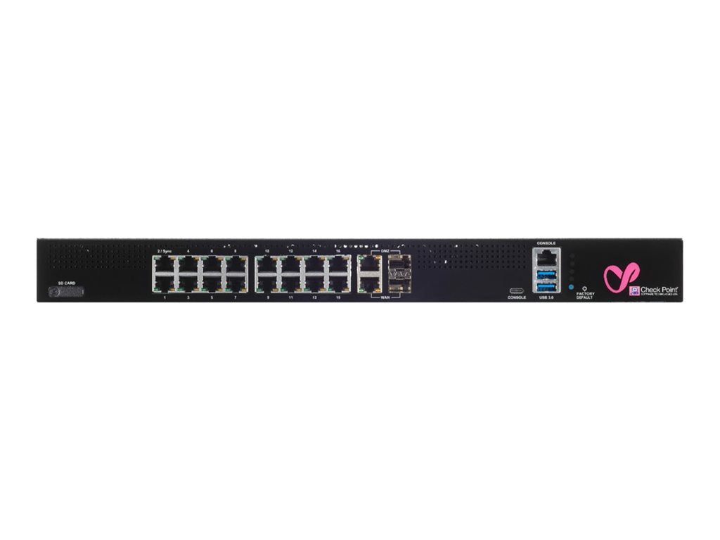 Check Point Quantum Spark 1600 - Security appliance - with 1 Year SandBlast (SNBT) Security Subscription Package and 5 Years CPAP-SG1600-SNBT-CO-PREMPRO-5Y